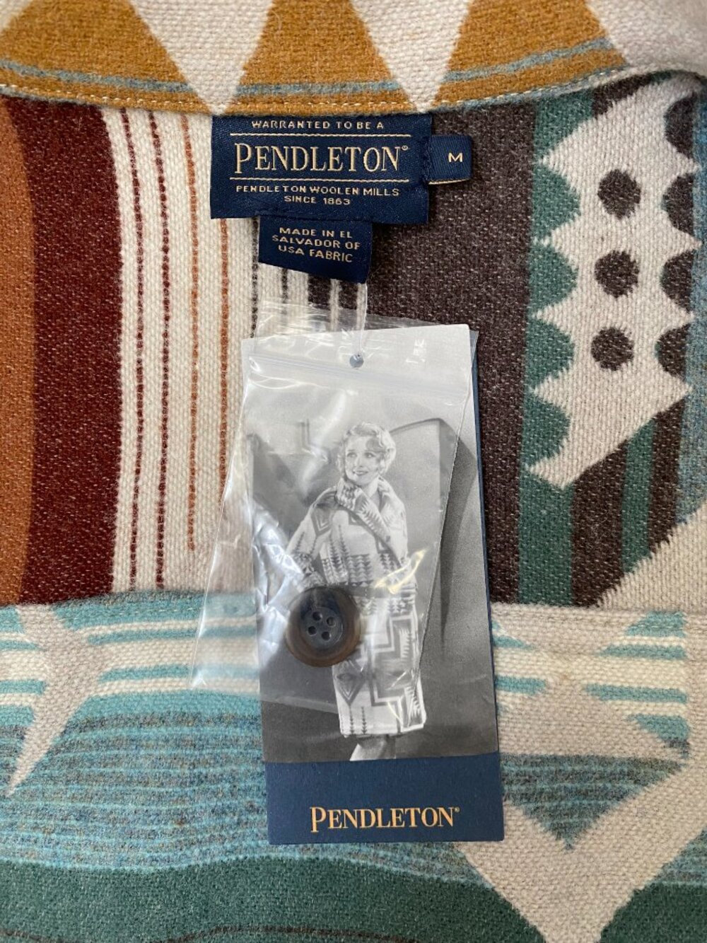 Pendleton Pacific Crest Wool Coat in the Agate Beach Tan - Picture 6 of 12